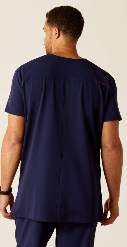 Derham 6 Pocket Scrub Top Back Plus